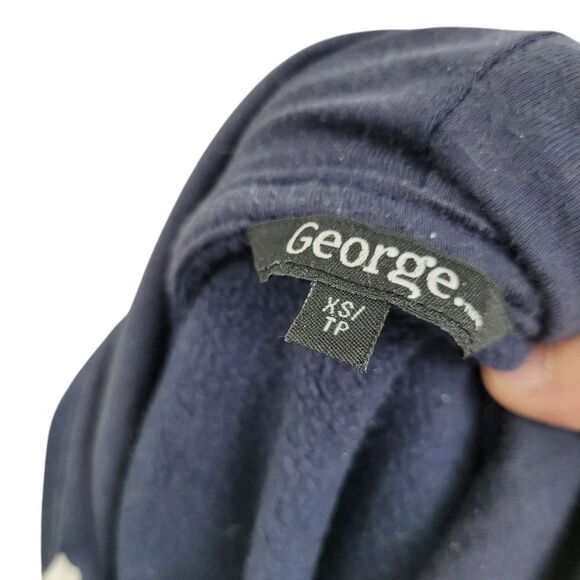 2/$20 George Navy Blue Zipper Up Hoodie Jacket Size: XS - Picture 12 of 13